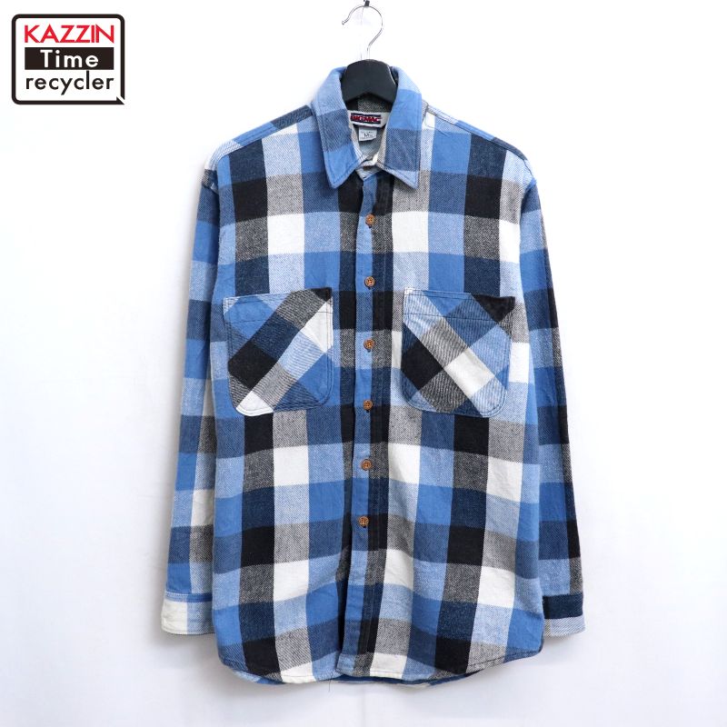 楽天市場】90s BIG MAC チェック 長袖 ヘビー フランネル シャツ L