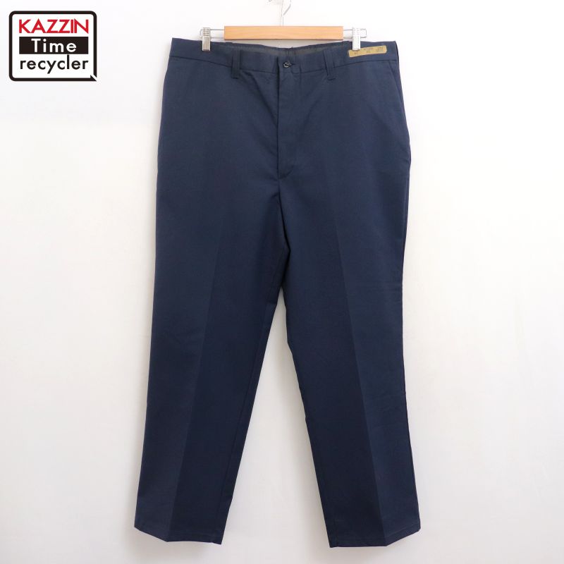 Dickies 60s USA製 ネイビー チノパン チビタグ 赤タグ 80S DICKIES 874 DEADSTOCK チビタグ WORKPANTS【W38 L31