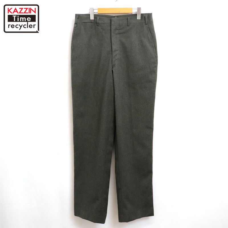 ⚫️yyyy商品 スラックス　60s 玉虫　ダークグリーン　ヴィンテージ 100045313-1.jpg