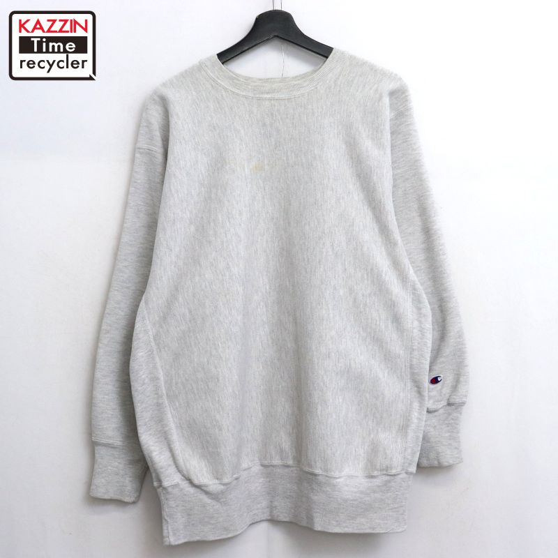 P10倍 【中古】90s ヴィンテージ はやりっ児 Champion 目皆無 リバースウィーブスウェット 古着  メンズ XL大きさ好いかげんに ビッグ大きさ 厚地の外套大きさ 薄墨色