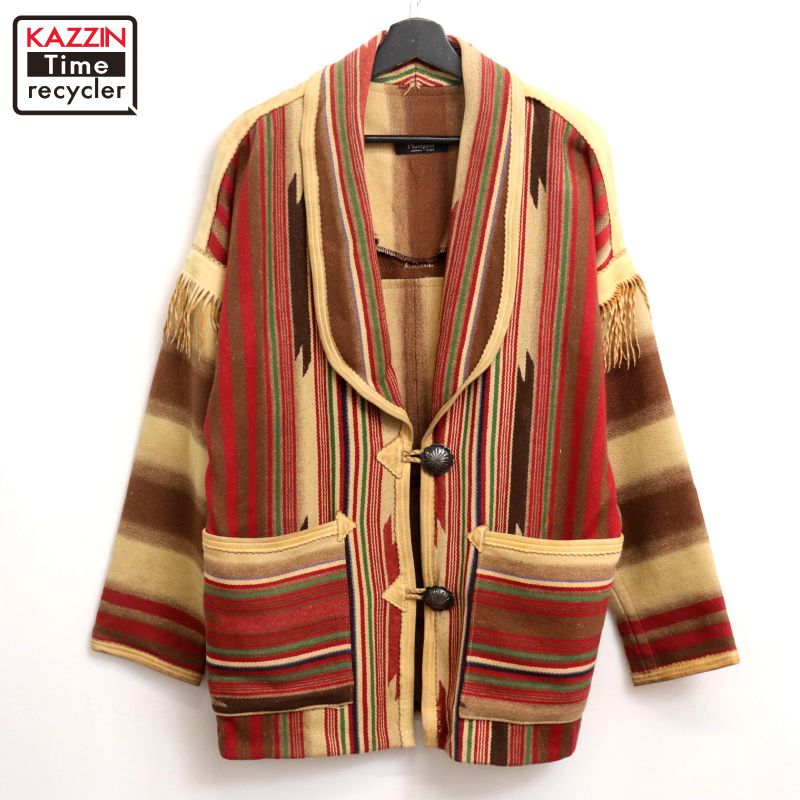 40s 50s メキシカン　刺繍　ジャケット　ベスト　ツートーン　レア 1940年代のメキシカンレッドペザント刺繍ウールスーベニア