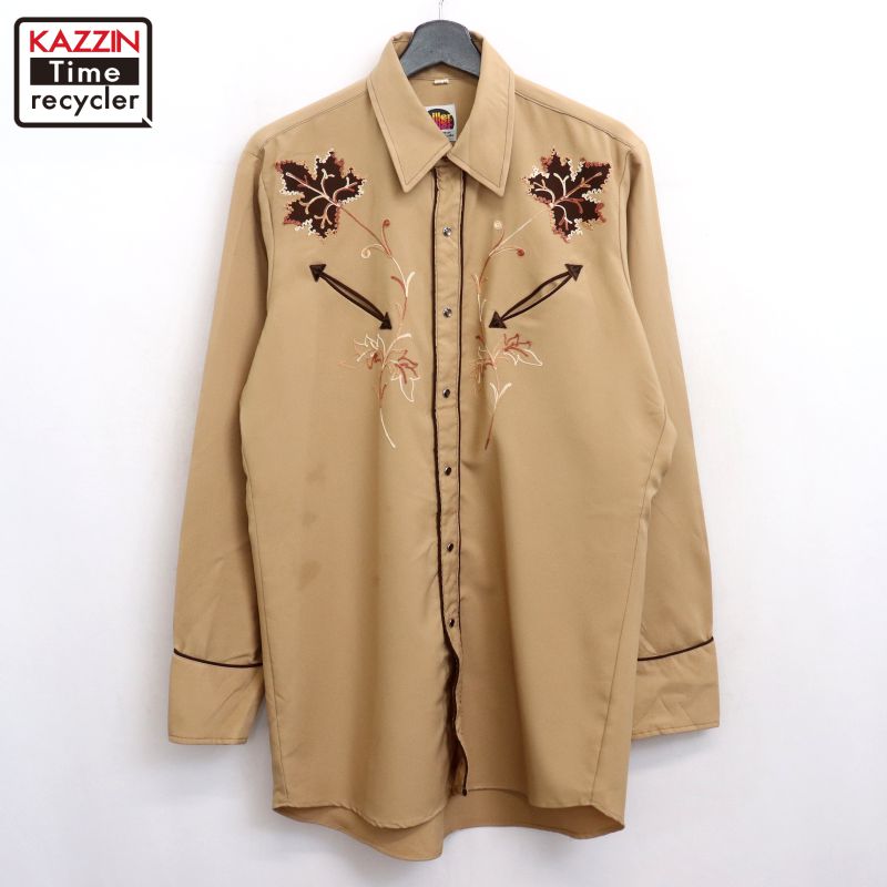楽天市場】1970年代miller ミラーストライプ ウエスタンシャツ【古着