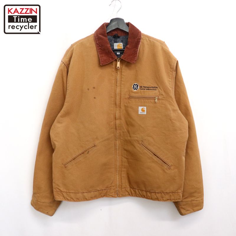 カーハート ダックワークジャケット 襟コーデュロイ レザーロゴ C52MOS 楽天市場】カーハート ダック ワークジャケット 襟コーデュロイ