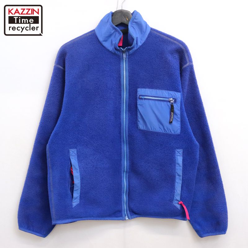 【中古】90s USA製 ヴィンテージ パタゴニア patagonia フリースジャケット 古着 レディース 表記12サイズ ブルー｜Vintage古着屋 KAZZINTimerecycler