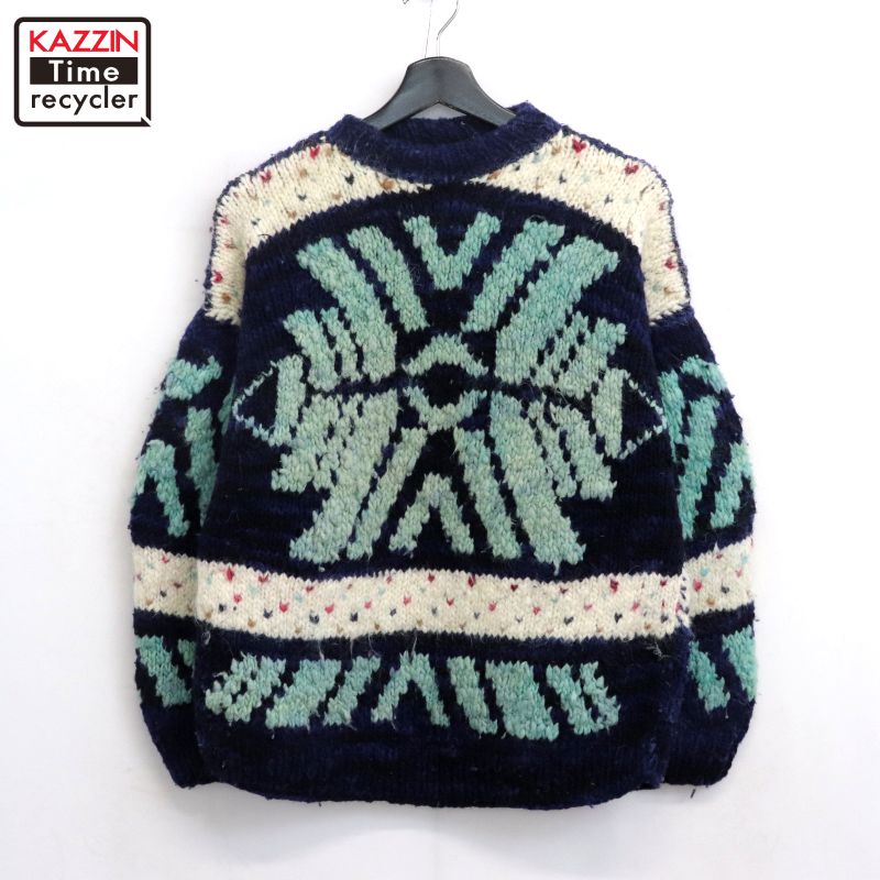 楽天市場】古着 80~90年代 PACHAMAMA 花柄 エクアドルニット ロール