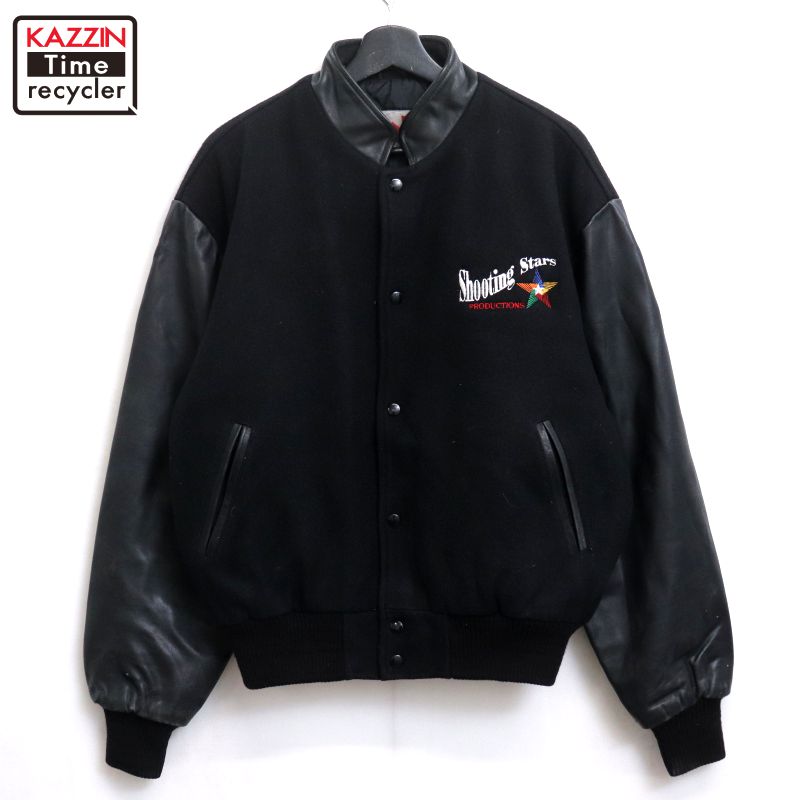 70s 80s スタジャン Lサイズ レザー ジャケット アメカジ ヴィンテージ 楽天市場】80s USA製 ビンテージ □ ALBION ウール 本革 レザー