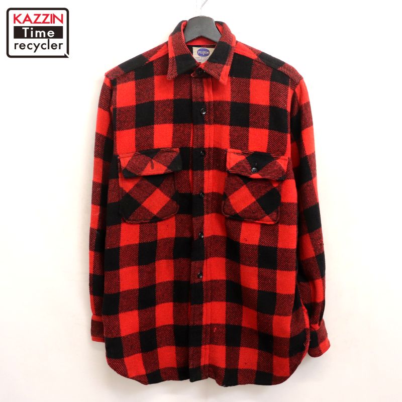 50s' Pilgrim コーデュロイ　ワインレッド 長袖シャツ ヴィンテージ vintage 50s～ 50年代 PILGRIM ピルグリム