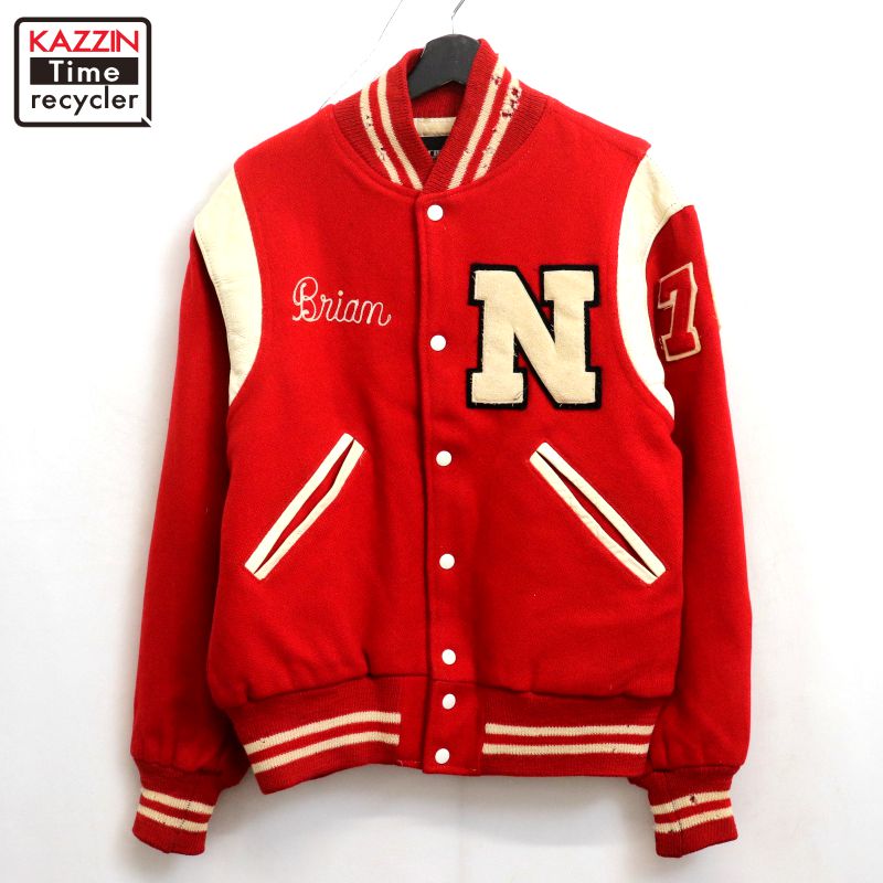 楽天市場】70s 80s USA製 REED SPORTSWEAR 袖レザー ウール