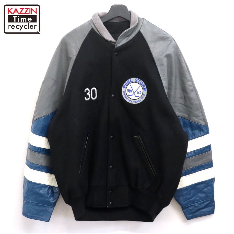 Porsche レザージャケット USA製 スタジャン 90S ハルキの古着 Porsche レザージャケット USA製 スタジャン 90S - メルカリ