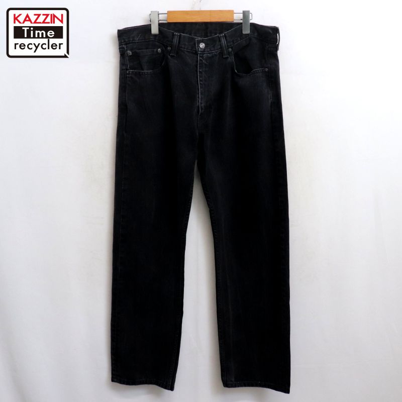 【中古】00s リーバイス Levi's 505 ブラック デニムパンツ 古着 メンズ XLサイズ相当 ビッグサイズ オーバーサイズ ブラック｜Vintage古着屋 KAZZINTimerecycler