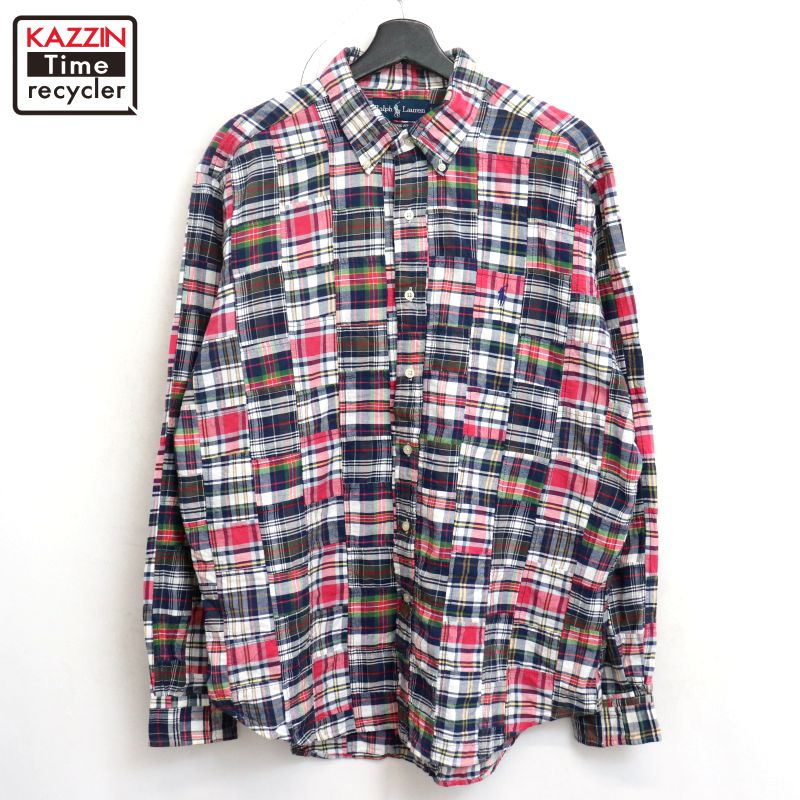 楽天市場】90年代 RALPH LAUREN ラルフローレン JAY パッチワーク プル