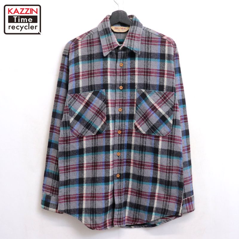 楽天市場】80年代 ビッグマック BIG MAC チェック柄 長袖 ヘビー