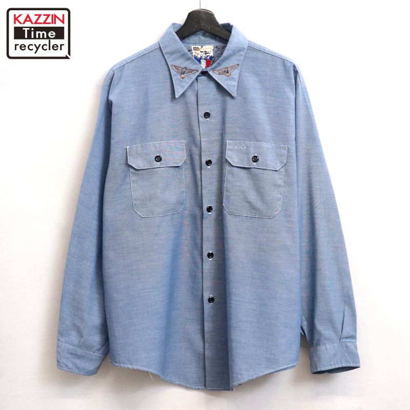 sears シアーズ　ヴィンテージ　シャンブレーシャツ 楽天市場】古着 Sears シアーズ 70s ヴィンテージ 長袖