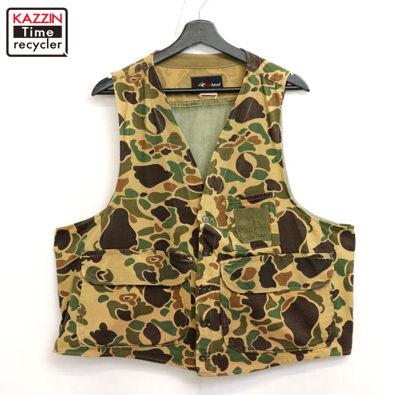 60s ヴィンテージ ハーフムーン ハンティングベスト メンズXL相当キャメル fd9f3d0cb03e0102cede6b7ef8ea70