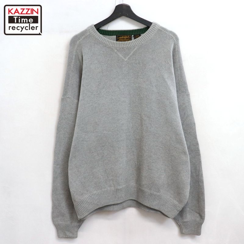 (古着)00s eddie bauer 無地ニット vネックセーター 00's Eddie Bauer Vネック コットンニットmtp07491001506402｜VINTAGE