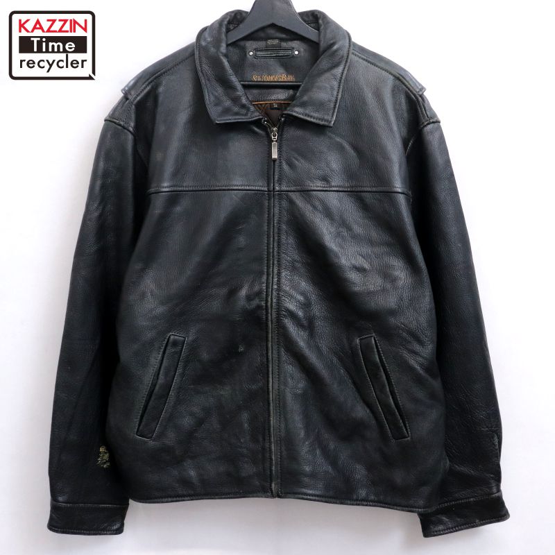美品90s00sSTJOHNBAYレザージャケットドリズラーバイクブラック黒XL 楽天市場】90年代 STJOHN'SBAY レザー ドリズラージャケット