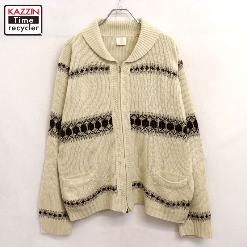 楽天市場】70年代 シアーズ Sears ストライプ柄 アクリルニット