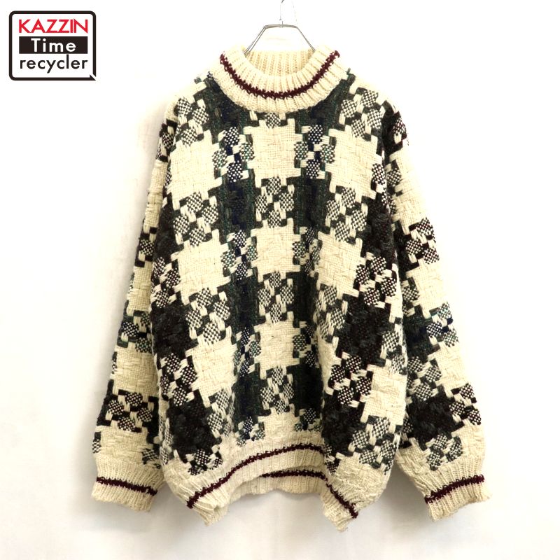 楽天市場】古着 80~90年代 PACHAMAMA 花柄 エクアドルニット ロール