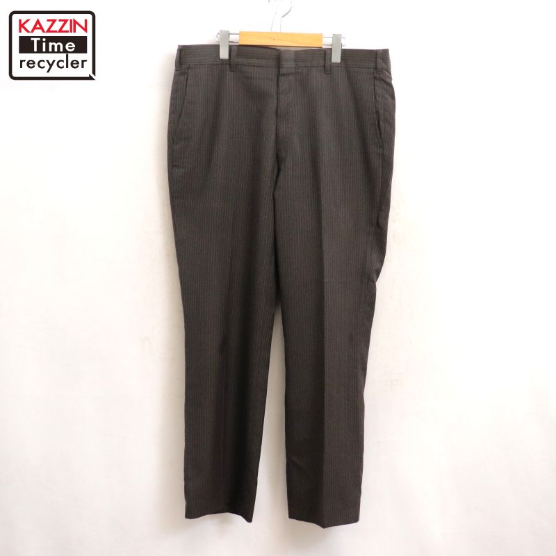 楽天市場】70年代 ストライプ スラックスパンツ 大きいサイズ ネイビー