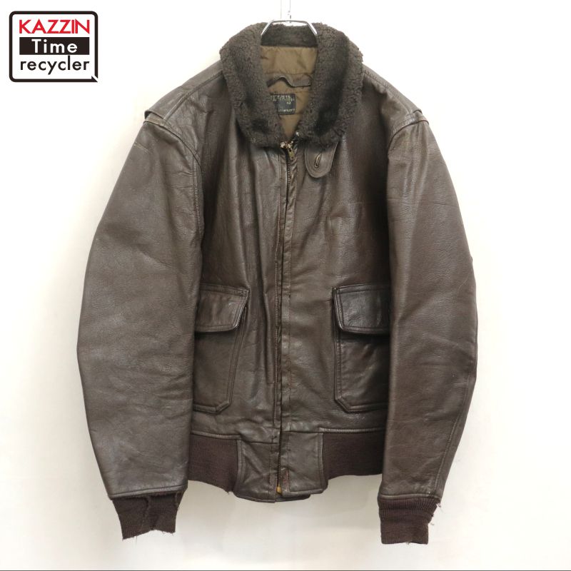 楽天市場】80年代 USA製 COOPER G-1 フライトレザージャケット 防寒