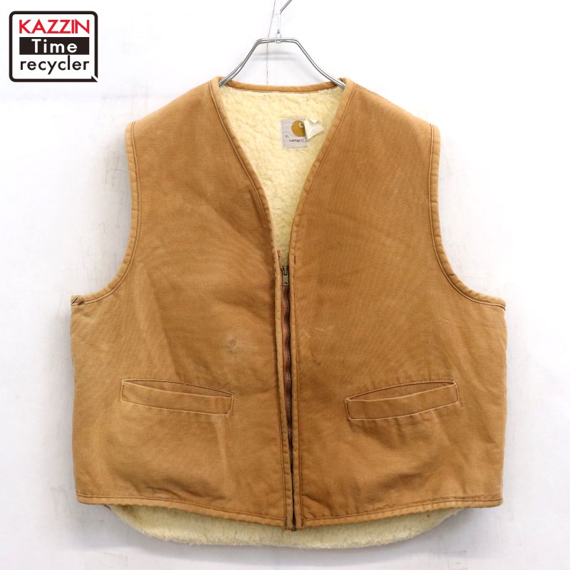 楽天市場】00s カーハート Carhartt 裏地ボア ダックベスト 古着