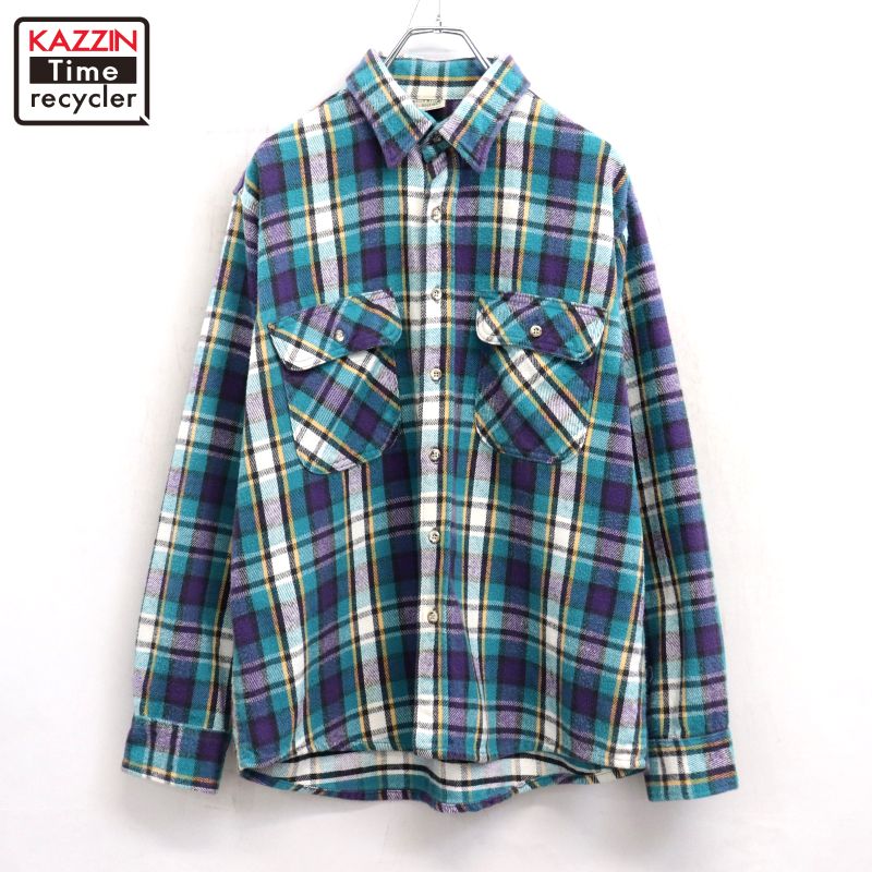 楽天市場】USA製 80s FIVE BROTHER Quilting Lined Flannel L/S Shirt