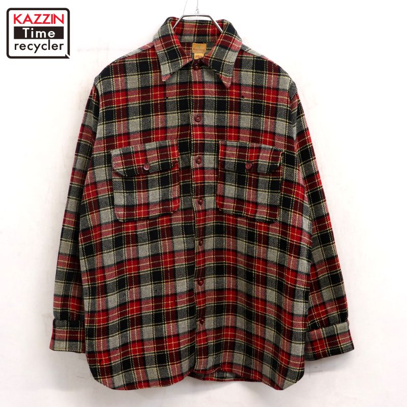 楽天市場】50s ヴィンテージ MONTEREY チェック柄 マチ付き ウール