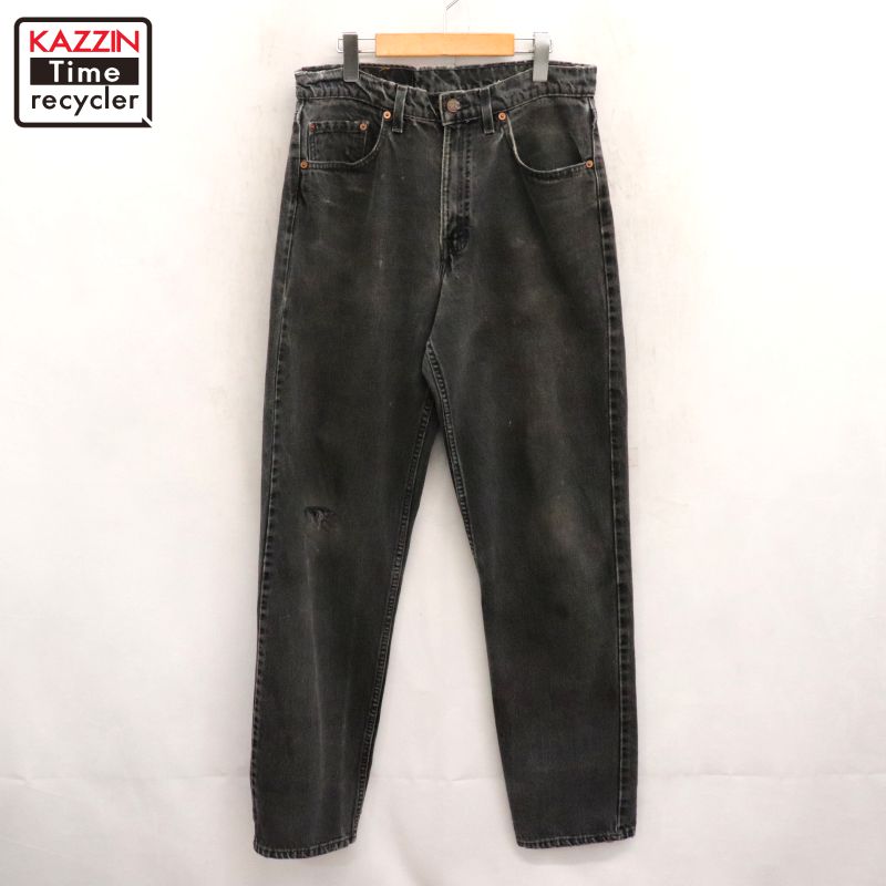 楽天市場】90s USA製 Levis 550 ブラック デニム パンツ 36 32 / 90