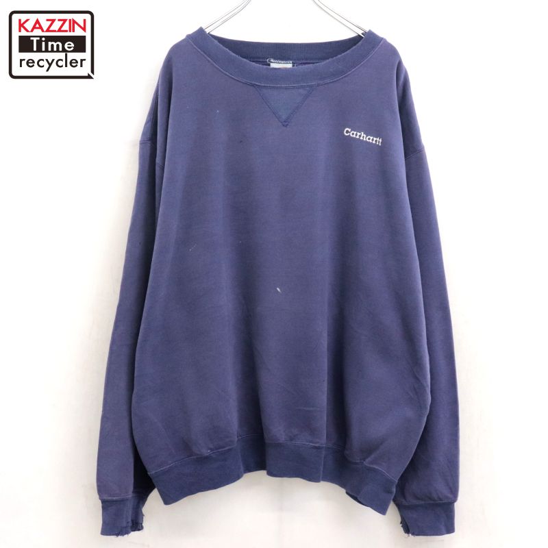 楽天市場】90s Carhartt ワンポイント ロゴ 刺繍 前V スウェット