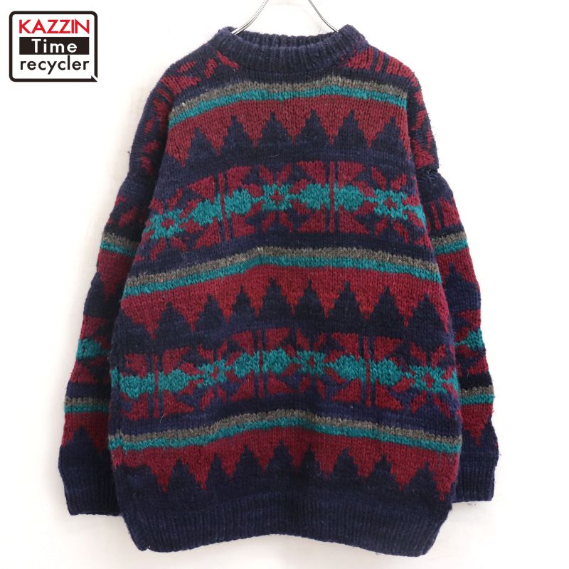 楽天市場】90s ヴィンテージ 太陽 シャドー エクアドル ニットセーター