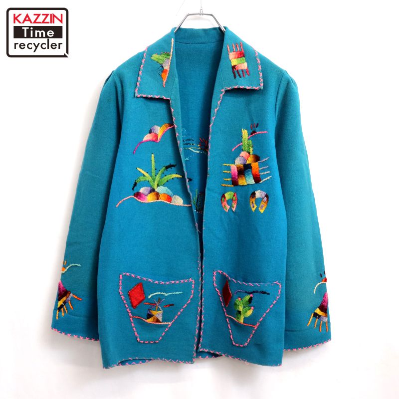 楽天市場】ハンド刺繍 メキシカンジャケット ウールジャケット