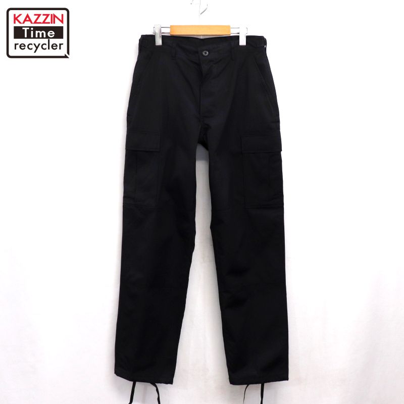 P10倍 【中古】DEADSTOCK 90s ヴィンテージ U.S.ARMY Black357 下唇立ちふさがる ミリタリーズボン下 古着  メンズ S大きさ好いかげんに 黒いこと