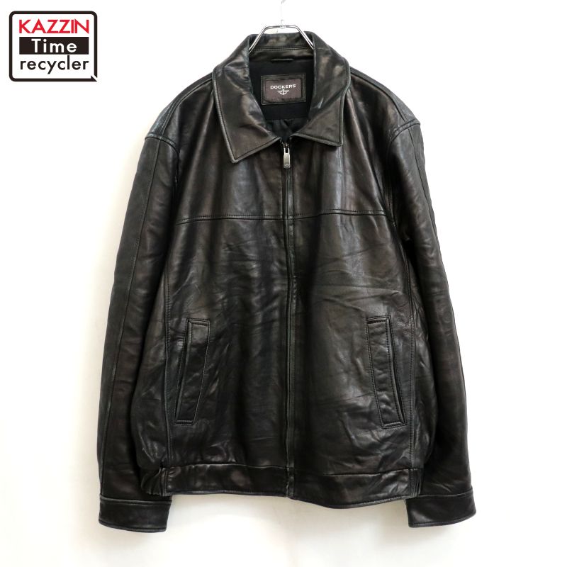 楽天市場】DOCKERS ドッカーズ Tバック カウレザー カーコート 黒 L