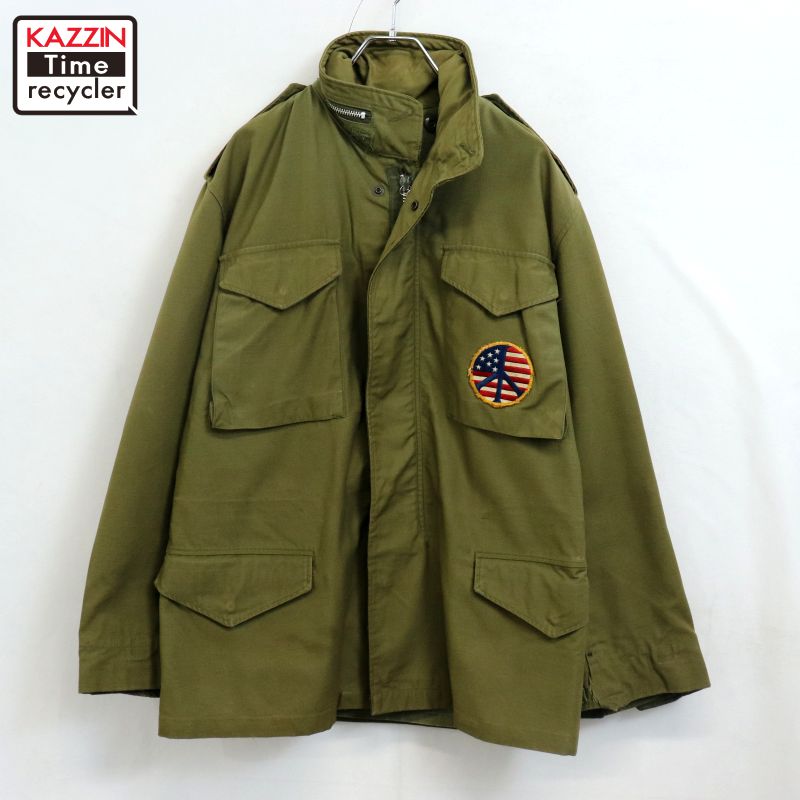 【中古】60s USA製 ヴィンテージ U.S.ARMY M-65 2nd アルミジップ フィールド ミリタリージャケット 古着 メンズ Lサイズ相当 カーキ|Vintage古着屋 KAZZINTimerecycler
