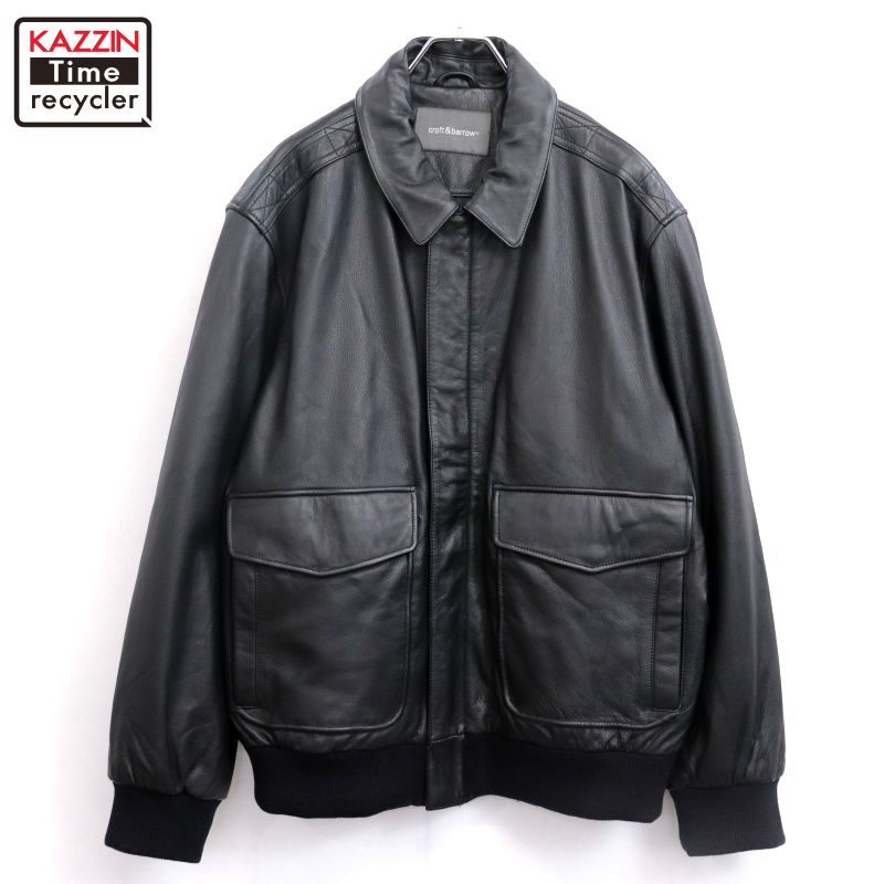 P10倍 【中古】00s A-2手合い 中綿 なめし革 上衣 古着  レディース 書きあらわすL大きさ 黒いこと