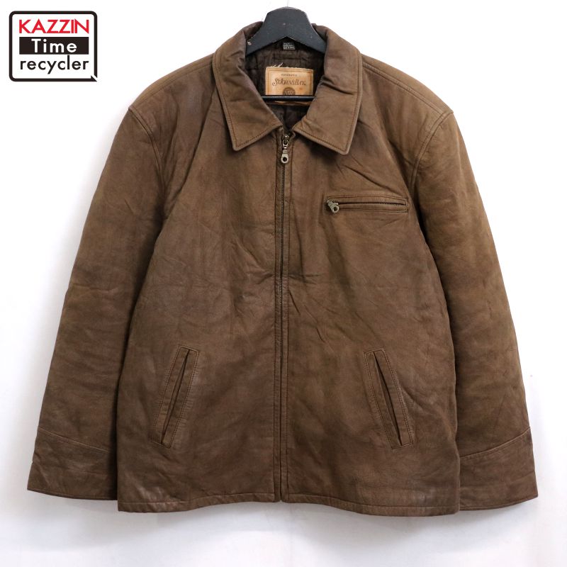 楽天市場】90年代 STJOHN'SBAY レザー ドリズラージャケット ブラック