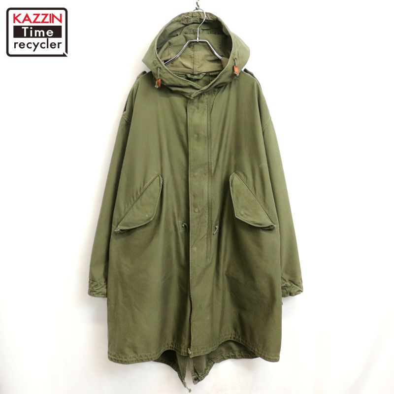 【中古】50s ヴィンテージ U.S.ARMY M-51 フィッシュテール モッズコート 古着 メンズ XL~サイズ相当 ビッグサイズ オーバーサイズ オリーブグリーン｜Vintage古着屋 KAZZINTimerecycler