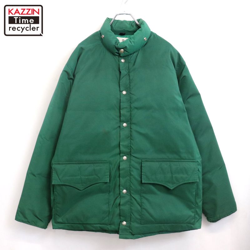【中古】70s ヴィンテージ ウールリッチ WOOLRICH ダウンジャケット 古着 メンズ XL~サイズ相当 ビッグサイズ オーバーサイズ グリーン|Vintage古着屋 KAZZINTimerecycler