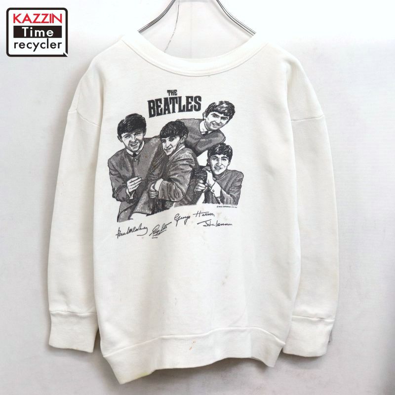 P10倍 【中古】60s ヴィンテージ ビートルズ The Beatles 汗水 調教師 古着  メンズ M大きさ好いかげんに 白いこと