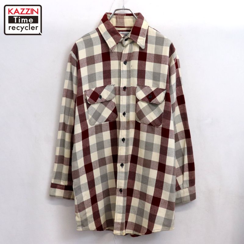 楽天市場】80s USA製 BIG MAC チェック 長袖 ヘビー フランネル シャツ