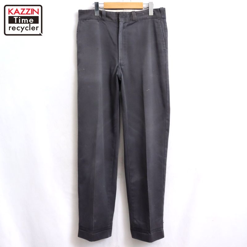 【中古】70s ヴィンテージ リー Lee TECK-TWILL ワークパンツ 古着 メンズ Lサイズ相当 グレー｜Vintage古着屋 KAZZINTimerecycler