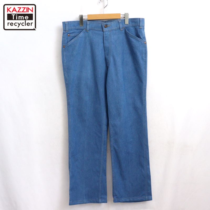 【中古】80s ヴィンテージ リーバイス Levi's ACTION JEANS デニムパンツ 古着 メンズ XLサイズ相当 ビッグサイズ オーバーサイズ ブルー｜Vintage古着屋 KAZZINTimerecycler