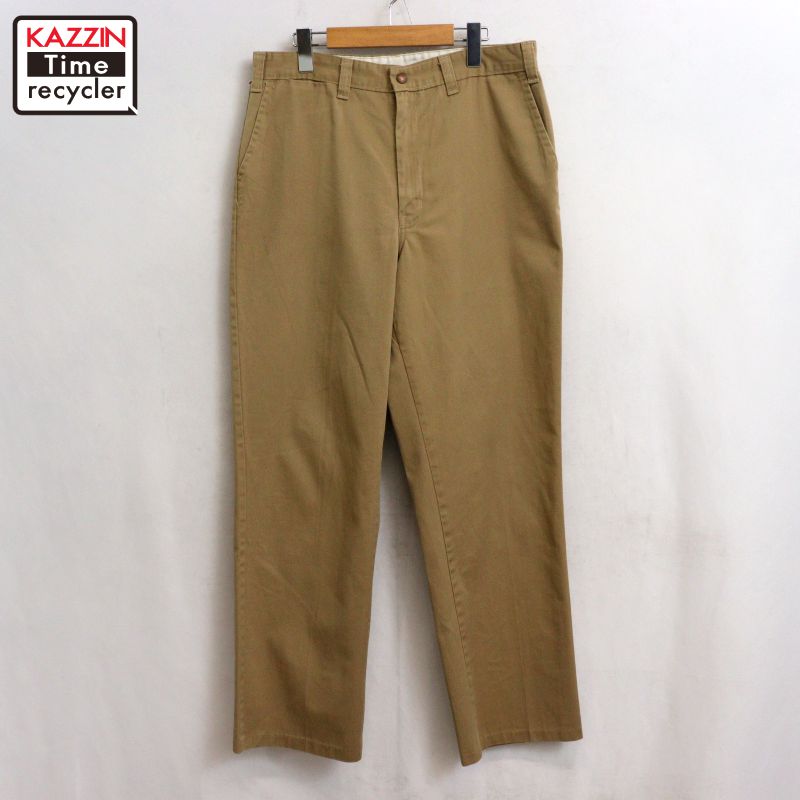 【中古】70s ヴィンテージ ジーダブルジー GWG ワークパンツ 古着  メンズ Lサイズ相当 ベージュ