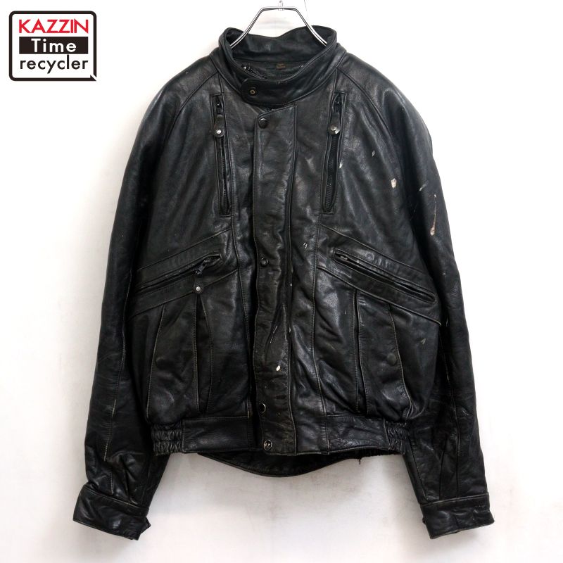 【中古】90s ヴィンテージ ハーレーダビッドソン HARLEY DAVIDSON レザージャケット 古着 メンズ 表記42サイズ ブラック|Vintage古着屋 KAZZINTimerecycler