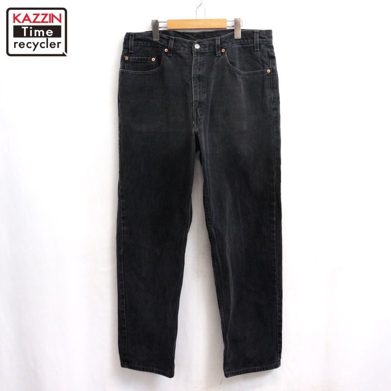 【中古】00s リーバイス Levi's 550 ブラック デニムパンツ 古着 メンズ Lサイズ相当 ブラック｜Vintage古着屋 KAZZINTimerecycler