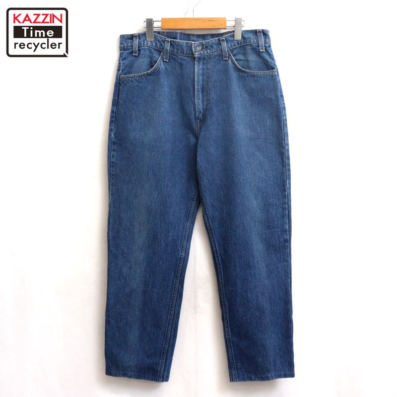 P10倍 【中古】80s ヴィンテージ リーヴァイズジーンズ Levi\u0027s 519 ジーンズズボン下 古着  メンズ 書きあらわす36×36大きさ 青色