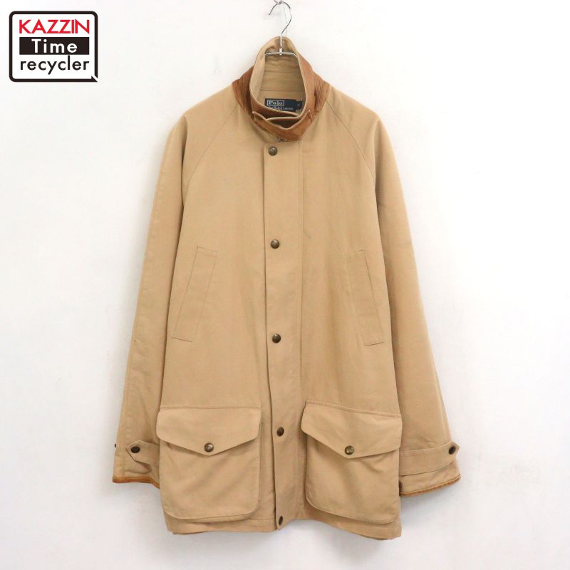 P10倍 【中古】00s ラルフローレン RALPH LAUREN なめし革うつり変わり 上衣 古着  メンズ 書きあらわすM大いさ ベージュ