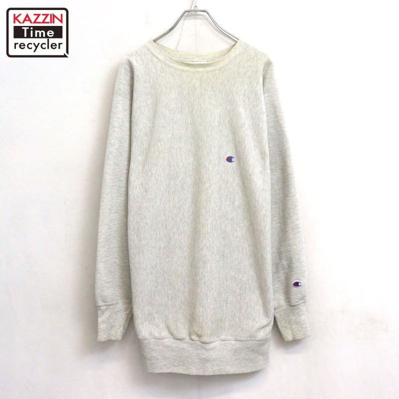【中古】90s USA製 ヴィンテージ チャンピオン Champion リバースウィーブスウェット 古着 メンズ 表記XXXLサイズ グレー|Vintage古着屋 KAZZINTimerecycler
