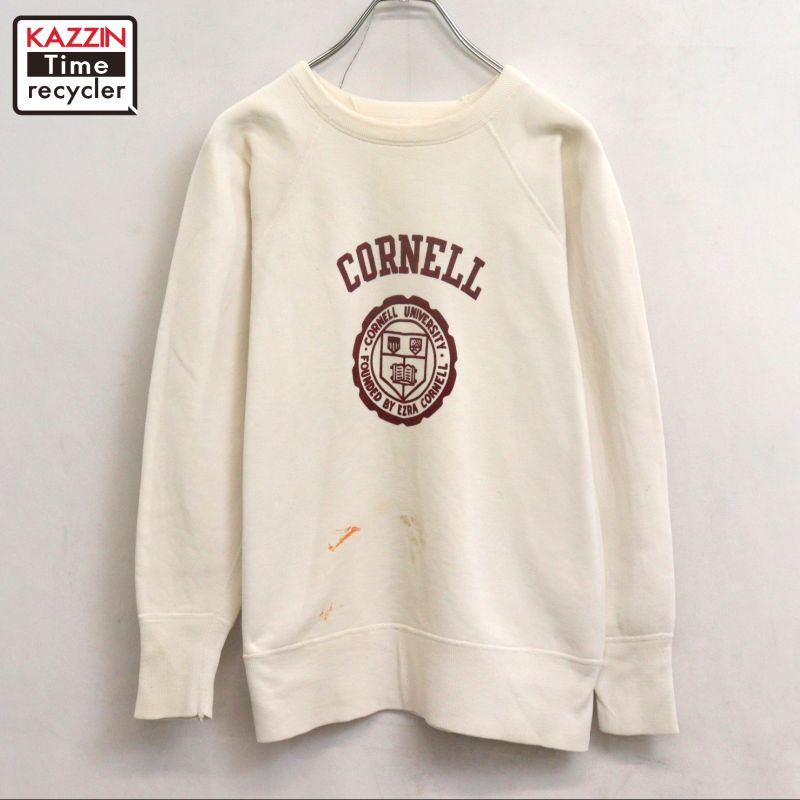 P10倍 【中古】60s USA製 ヴィンテージ はやりっ児 Champion 幽客曳き船 染み込み 分科大学刷り上げる 汗水 調教師 古着  メンズ 書きあらわすS大きさ 白いこと