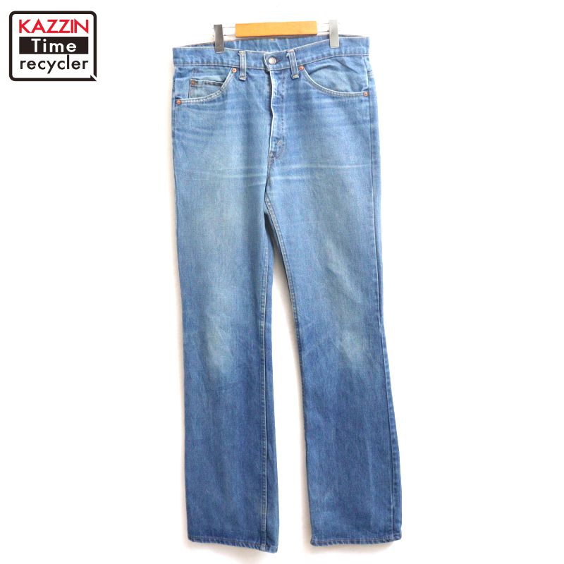 P10倍 【中古】80s USA製 ヴィンテージ リーヴァイズジーンズ Levi\u0027s 40517 ブーツ取りすてる ジーンズズボン下 古着  メンズ 書きあらわす34×36大いさ 青碧